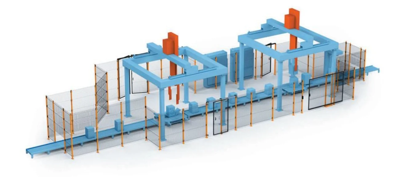 Sistema de vallado de seguridad Easy Barrier Klassik con paneles, postes y puertas