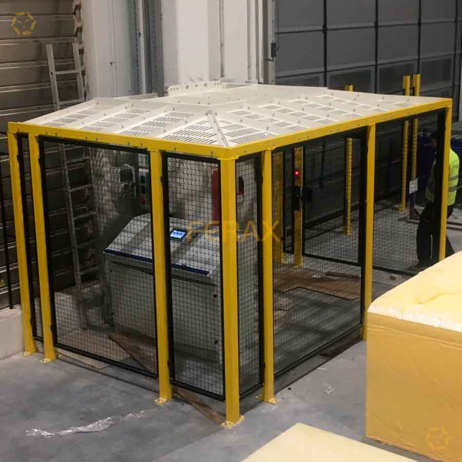 Celdas de protección maquinaria resistentes a caídas de objetos