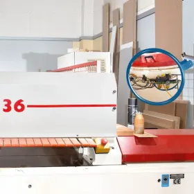 Espejo de inspección manual para revisar zonas ocultas de maquinaria industrial