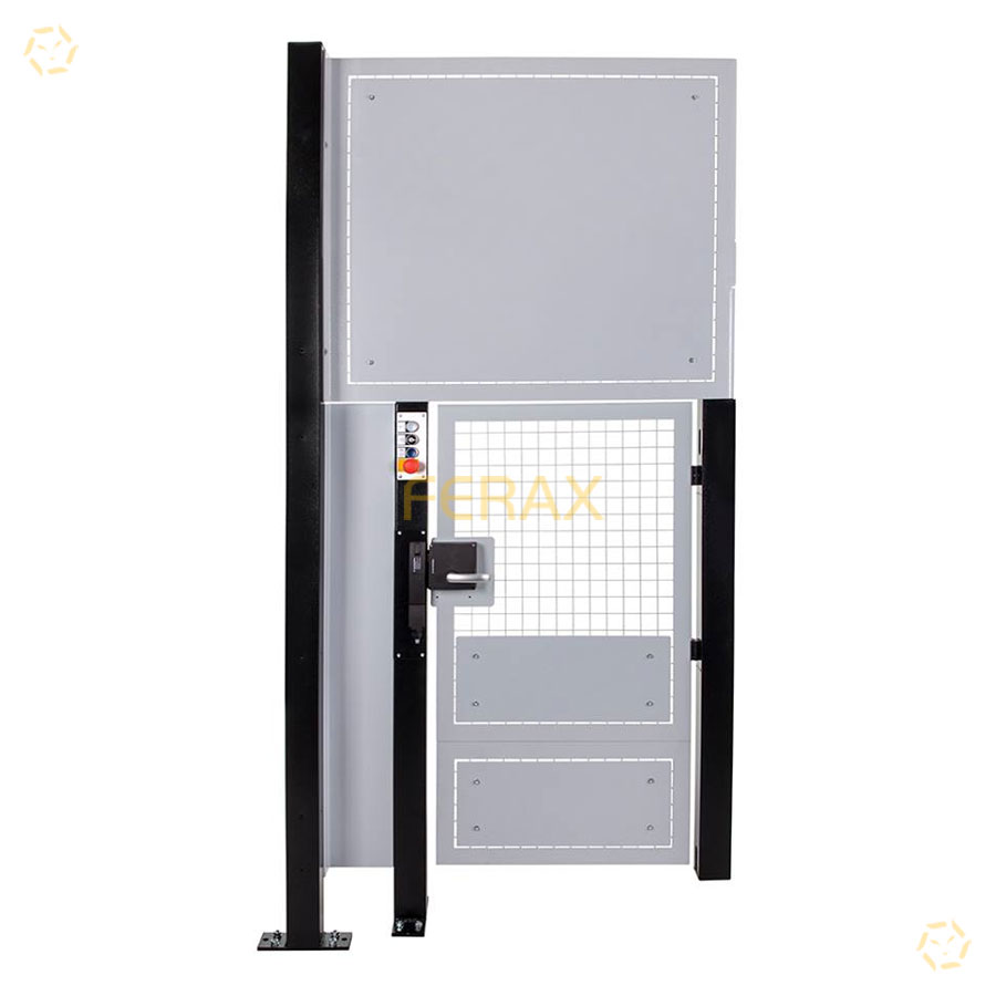 Puertas equipadas con dispositivo de seguridad y botonera de control bajo pedido