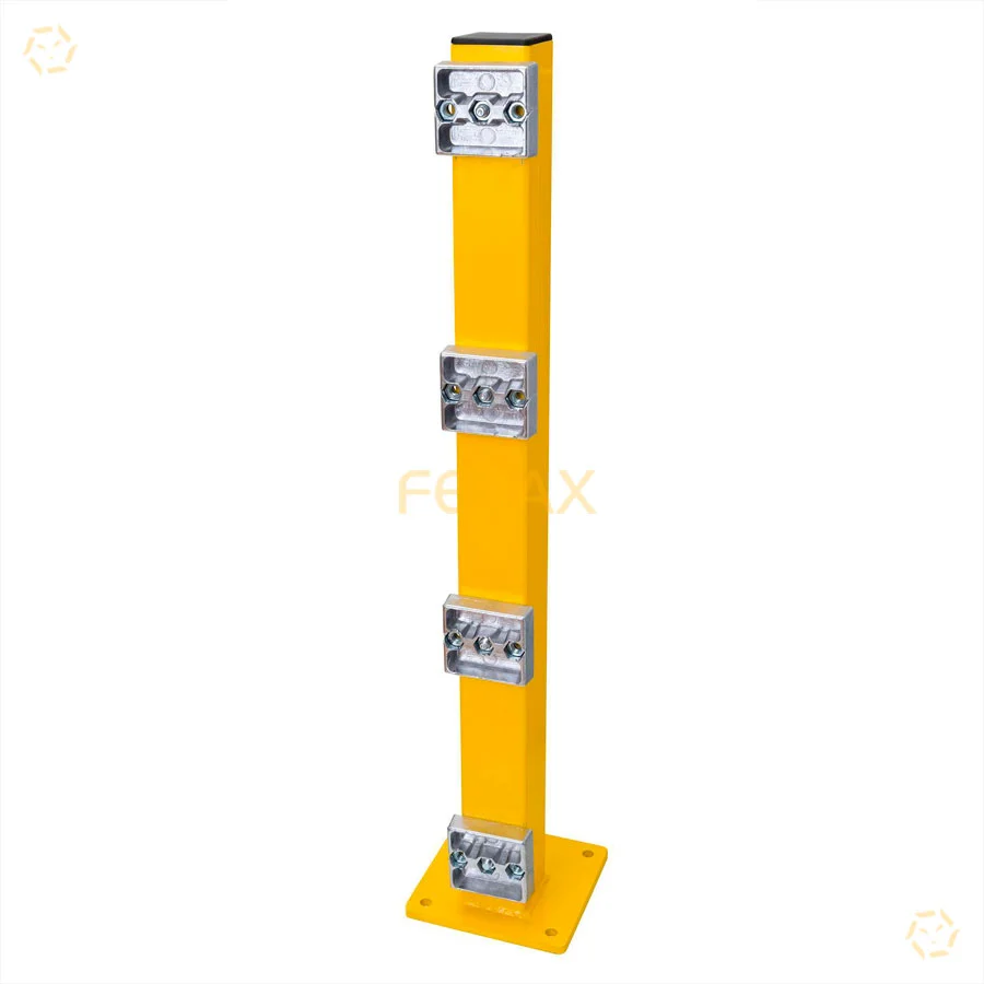 Poste para barrera guardarraíl peatonal altura 1000 mm