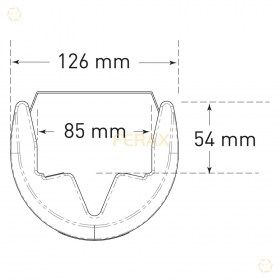 Protector para puntales de 60 mm a 85 mm (anchura 126 mm)