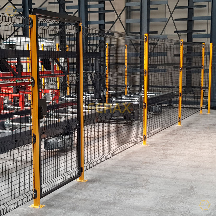 Vallado de seguridad industrial para máquinas y almacenes, conforme Directiva Máquina 2006/42/CE
