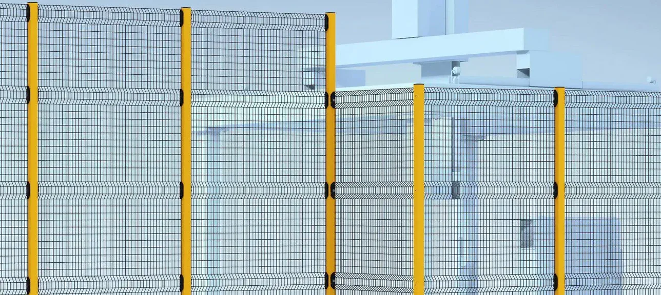 Sistema de vallado de seguridad Easy Barrier Klassik con paneles, postes y puertas